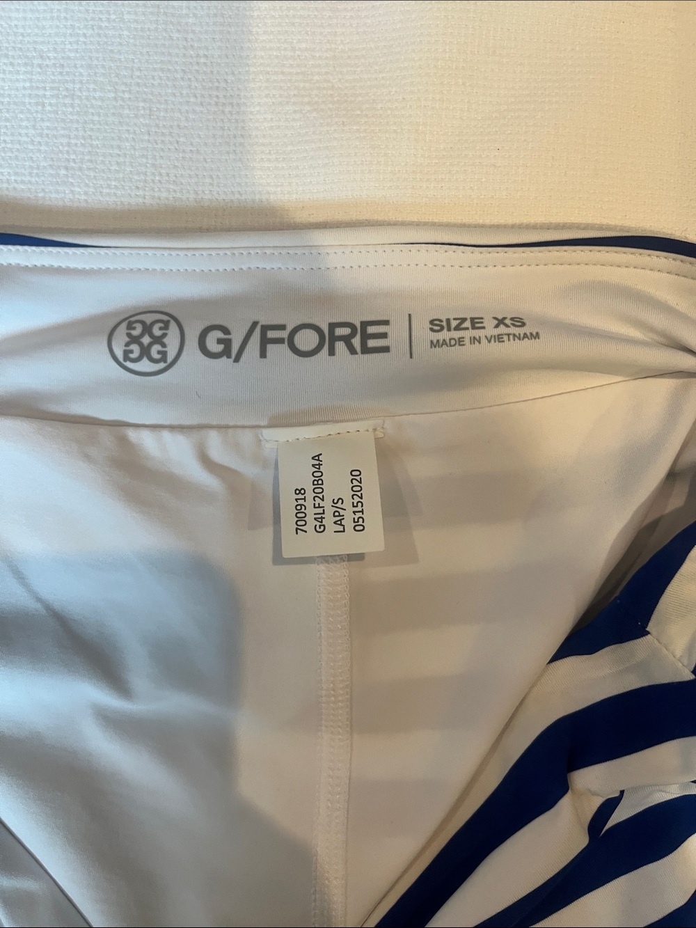 G/FORE Navy and White Striped Women's Swim Sarong - Picture 6 of 6